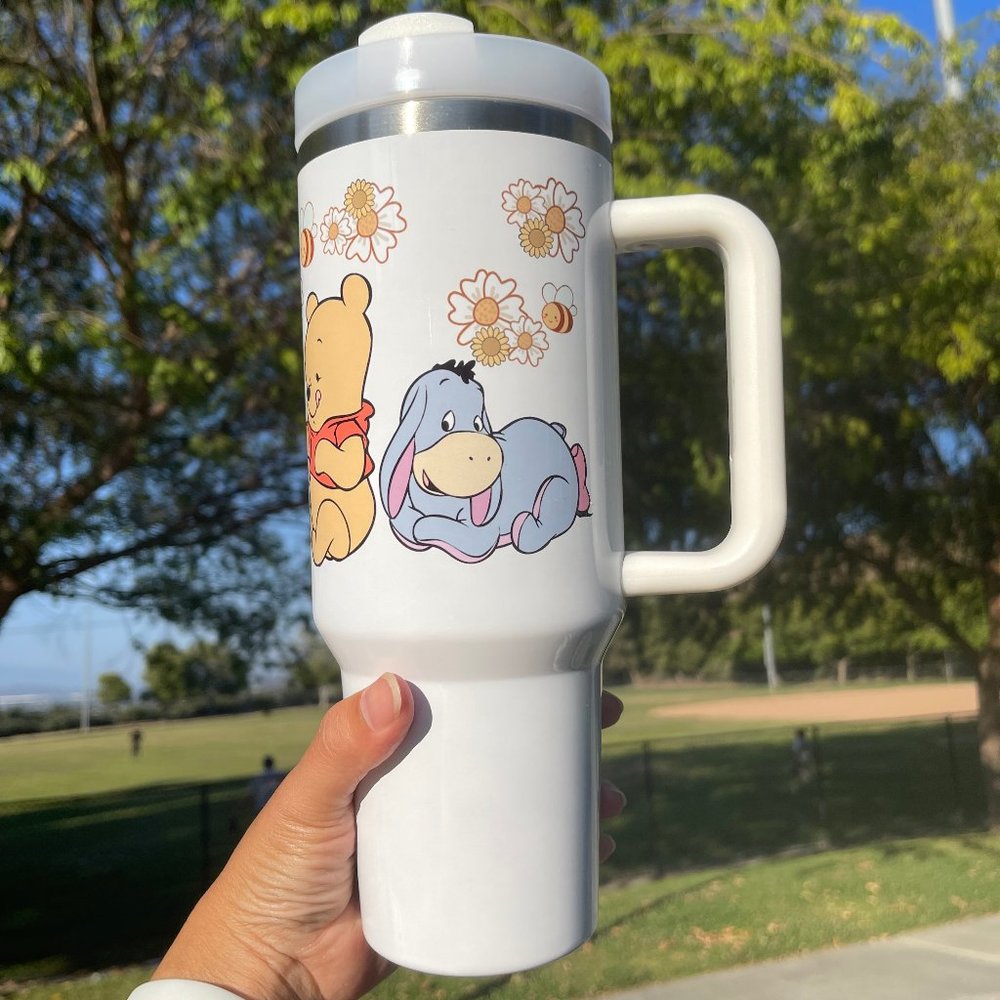Custom Tumbler Disney Winnie the Pooh Brand new 40 oz double wall stainless trav - Picture 4 of 8